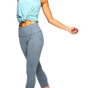 Active Women's Power Hold High Waist Athletic Leggings with Pockets-Size Med